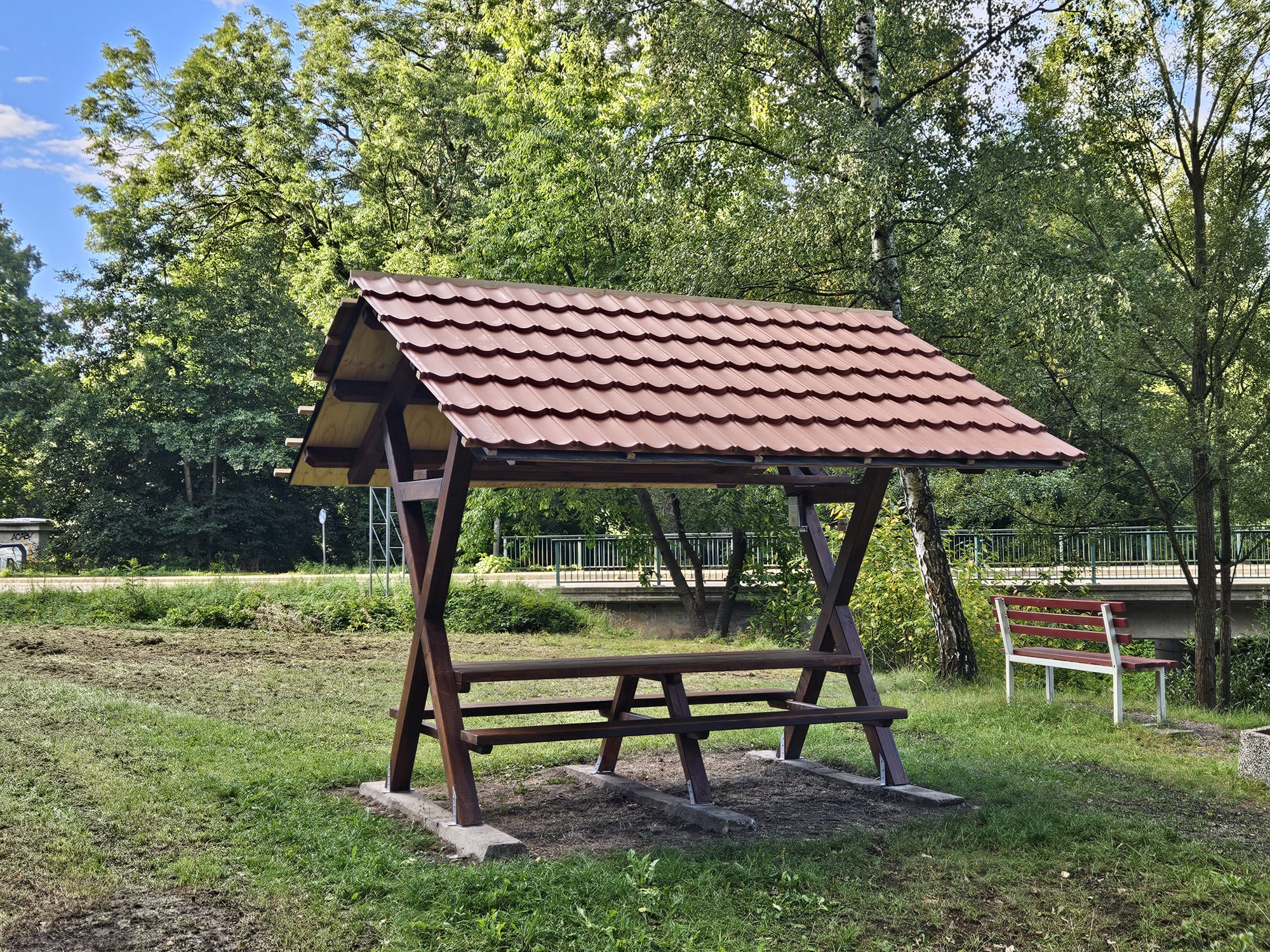 Aufbau Wandersitzgruppe